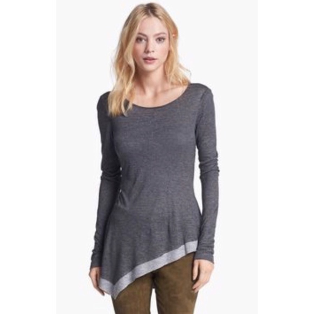 Elizabeth & James Melange Savannah T-Shirt Knit L